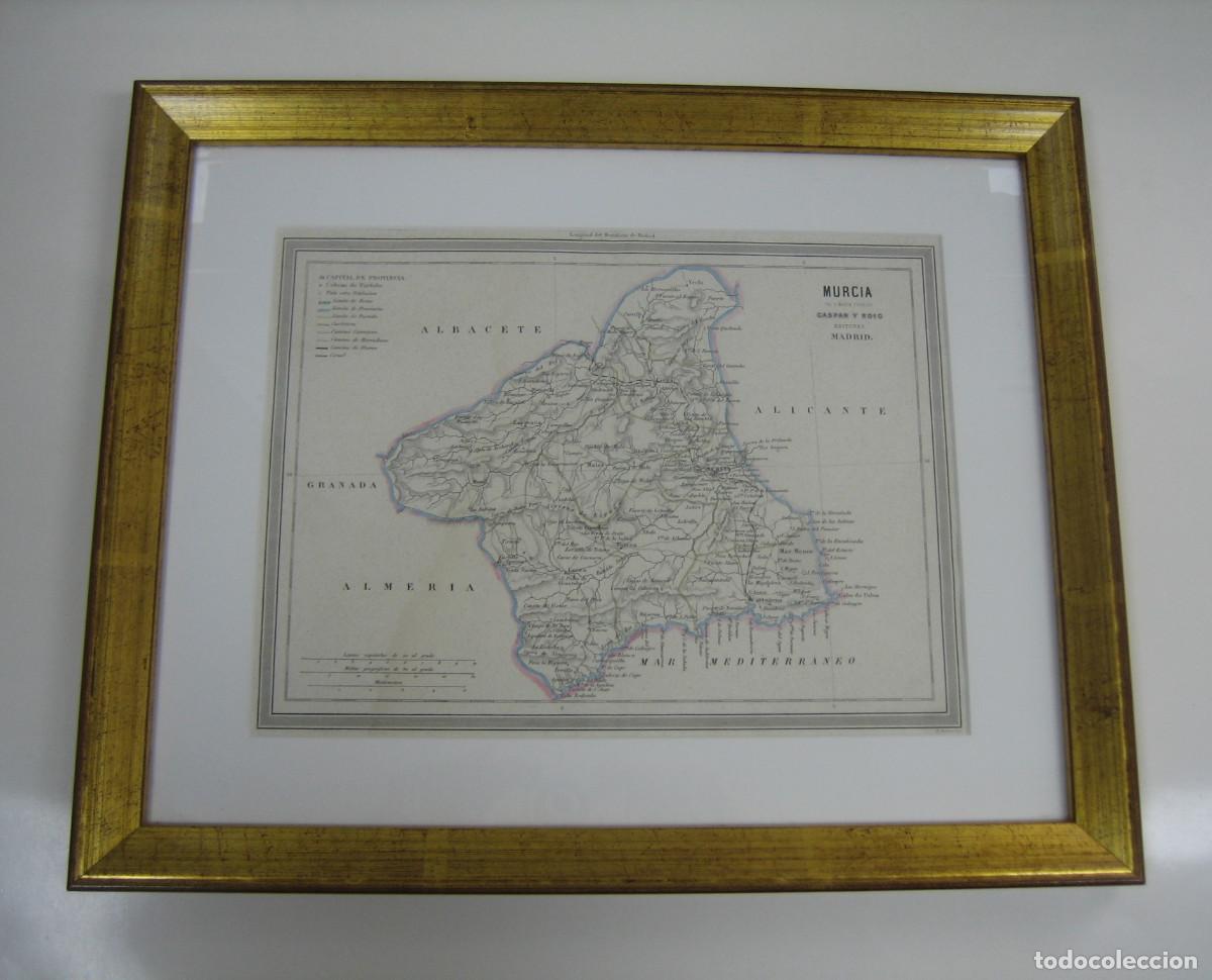 Mapas contempor&aacute;neos: MAPA. MURCIA, POR D.MART&Iacute;N FERREIRO. EDITORES GASPAR Y ROIG. SIGLO XIX.