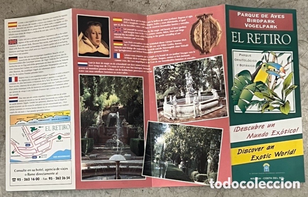 Mapas contempor&aacute;neos: Mapa. El Retiro. Parque de Aves. M&aacute;laga. - Foto 4