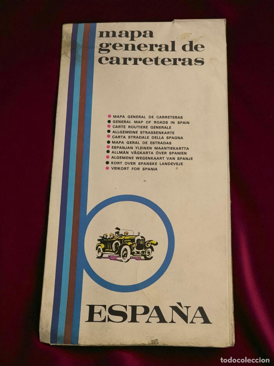 Mappe contemporanee: ️ Mapa General De Carreteras De Espa&ntilde;a &ndash; Multiling&uuml;e &ndash; Con Costas Y Puntos De Inter&eacute;s &ndash; A&ntilde;os 60/70