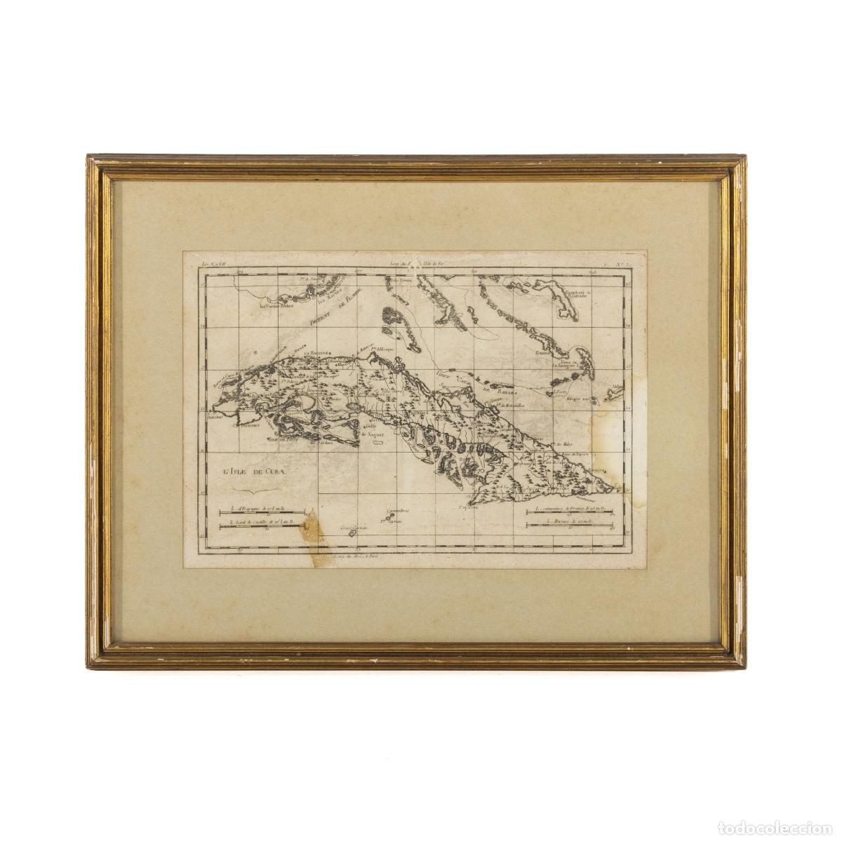 Cartes g&eacute;ographiques contemporaines: Mapa de la isla de Cuba - Rigobert Bonne - A&ntilde;o 1780