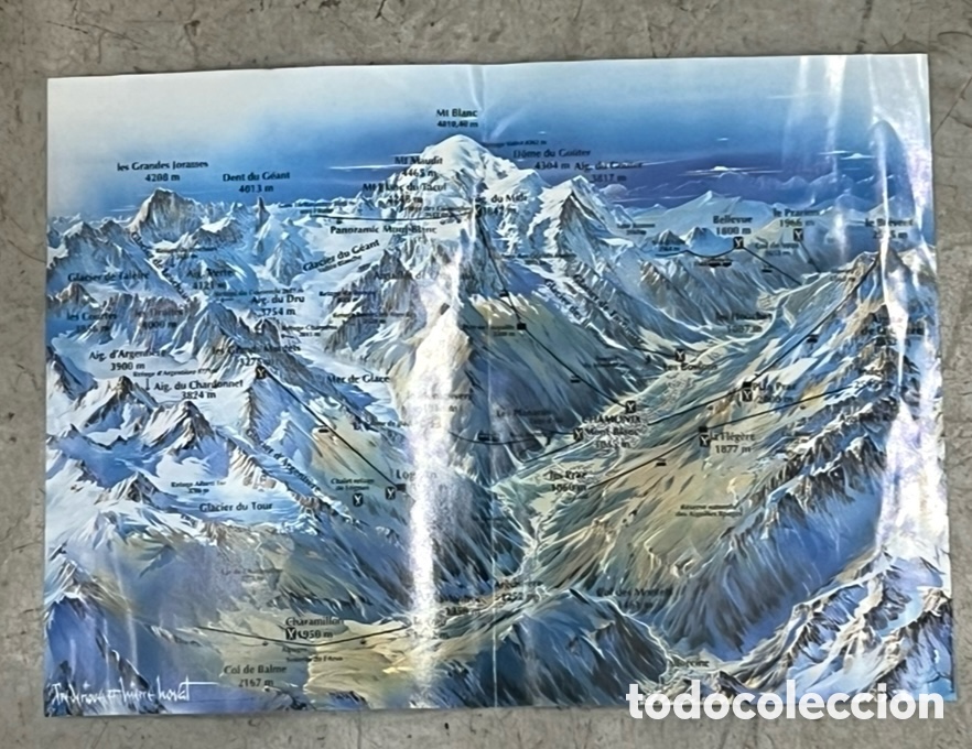 Mapas contempor&aacute;neos: Mapa. Panorama Chamonix-Ete. Office de Tourisme. - Foto 3
