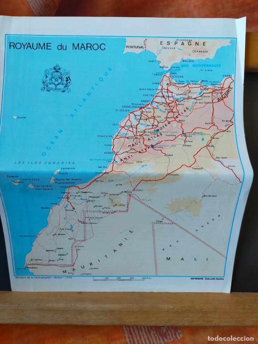 Mapas contempor&aacute;neos: MARRUECOS. REINO DE MARRUECOS. DIVISI&Oacute;N DE LA CARTOGRAPHIE. 1979.