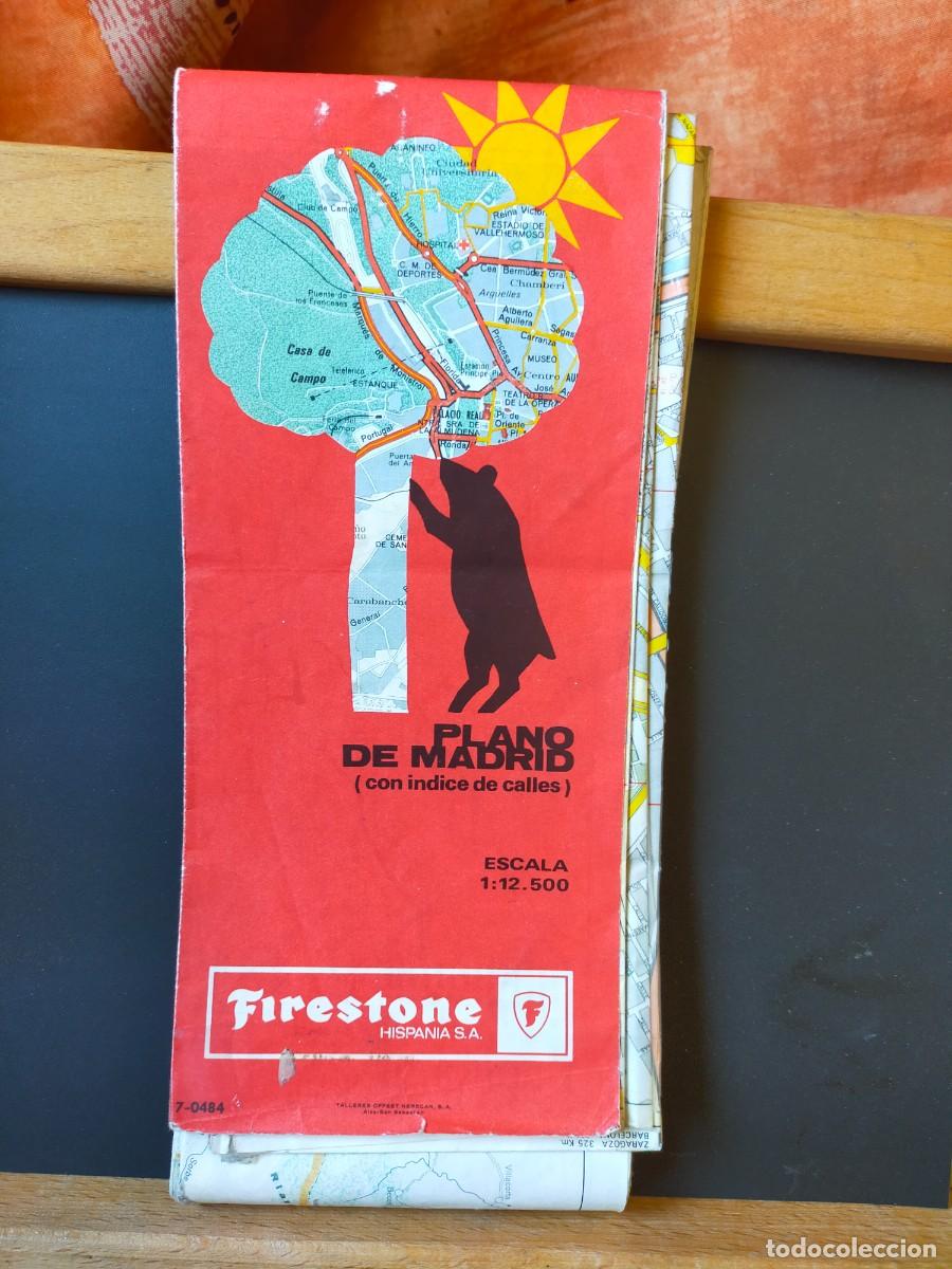Mapas contempor&aacute;neos: MADRID. PLANO DE MADRID FIRESTONE. EDICI&Oacute;N 1984-1985.