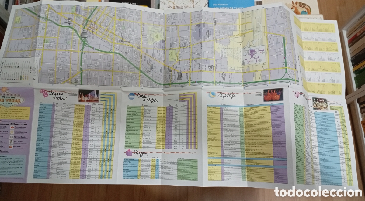 Mapas contempor&aacute;neos: LAS VEGAS. MAP GUIDE. Rand McNALLY, 1995 - Foto 2
