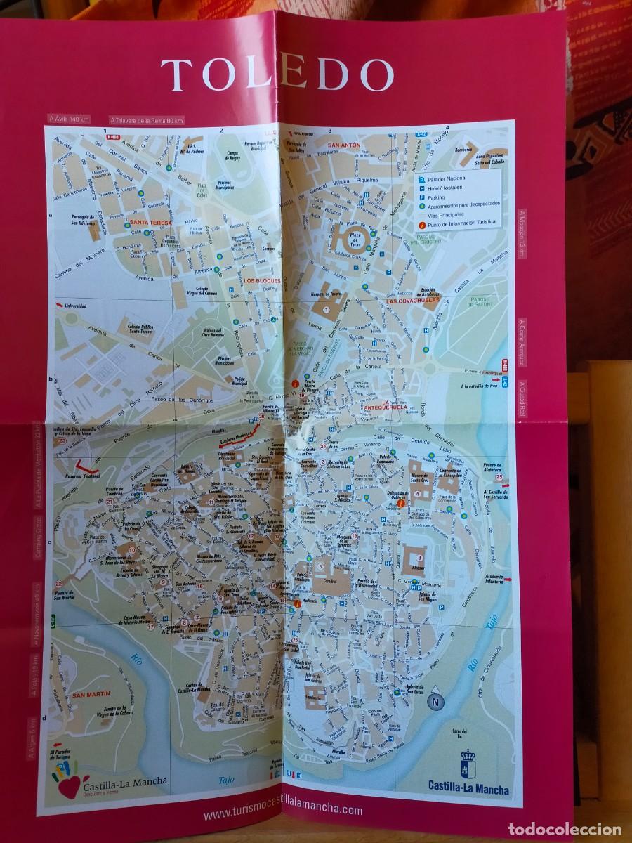 Mapas contempor&aacute;neos: TOLEDO. PLANO CALLEJERO DE TOLEDO. TURISMO CASTILLA LA MANCHA. 2006.