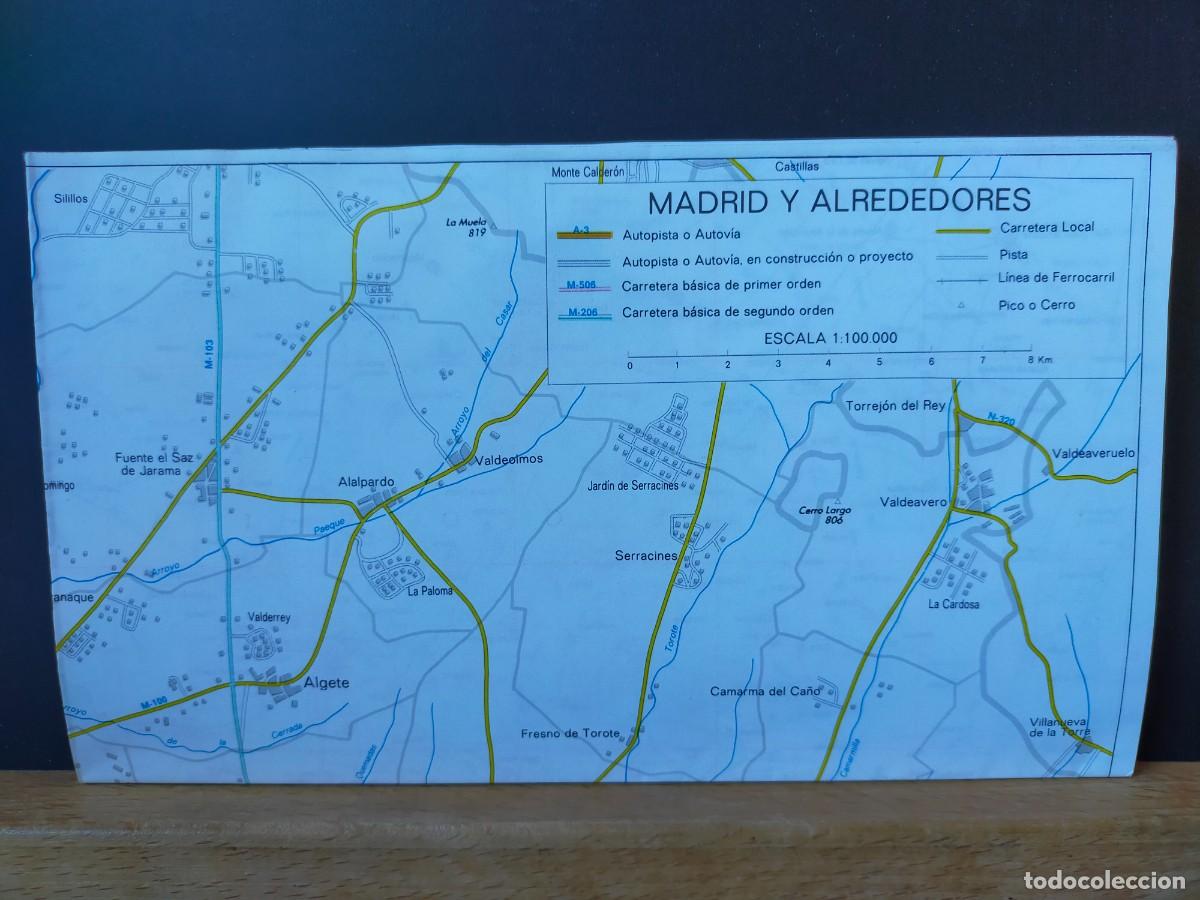 Mapas contempor&aacute;neos: MADRID. MAPA DE LA COMUNIDAD DE MADRID. MADRID Y ALREDEDORES.
