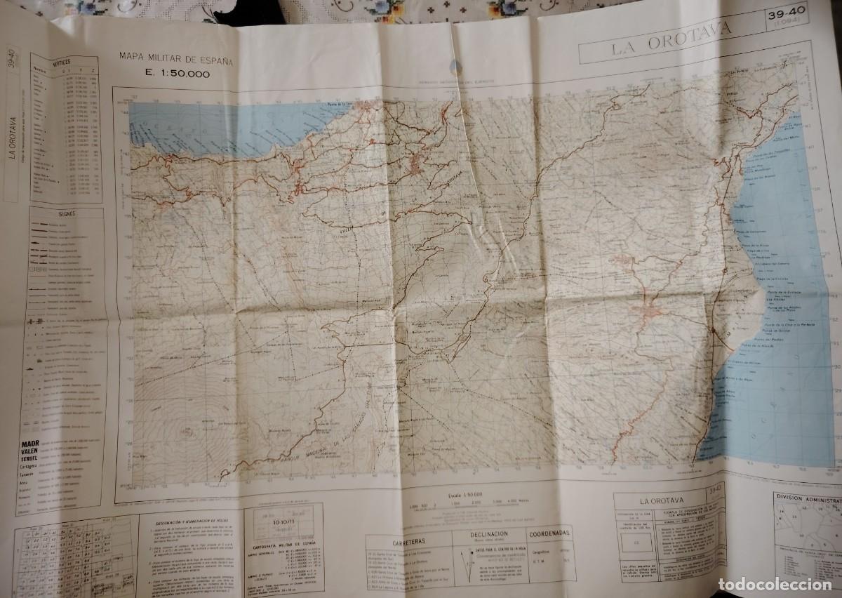 Contemporary maps: MAPA MILITAR LA OROTAVA TENERIFE