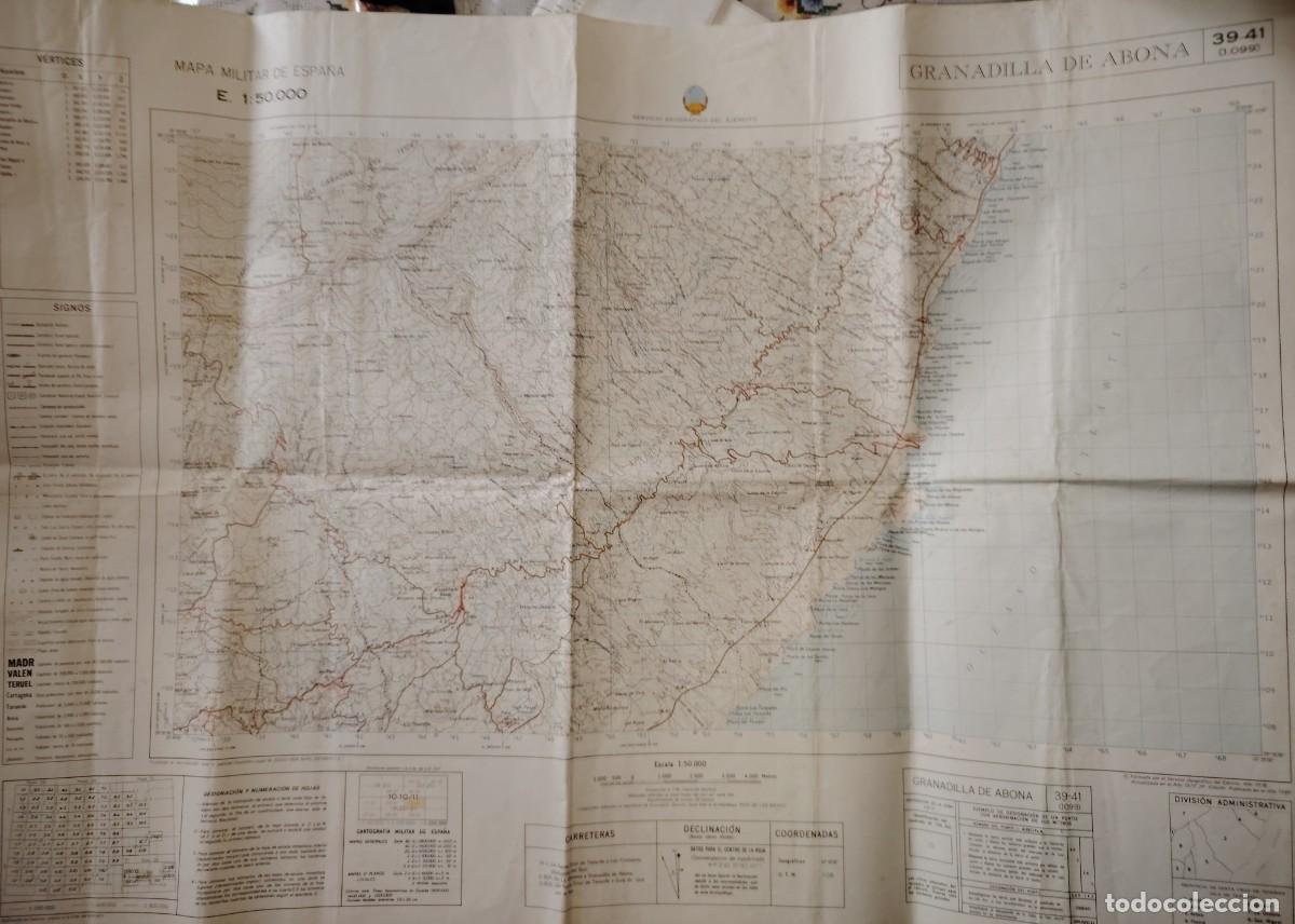 Contemporary maps: MAPA MILITAR GRANADILLA DE ABONA TENERIFE