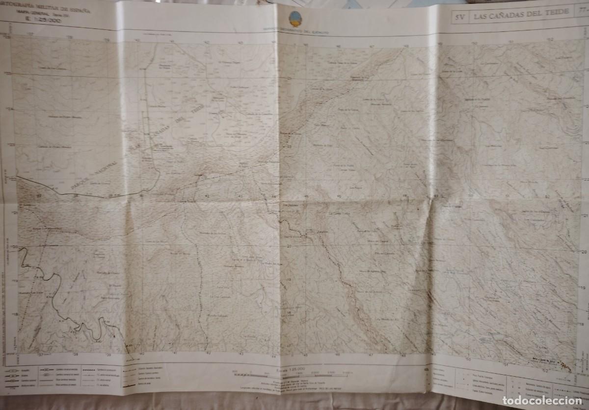 Contemporary maps: MAPA MILITAR DE LAS CA&Ntilde;ADAS DEL TEIDE TENERIFE