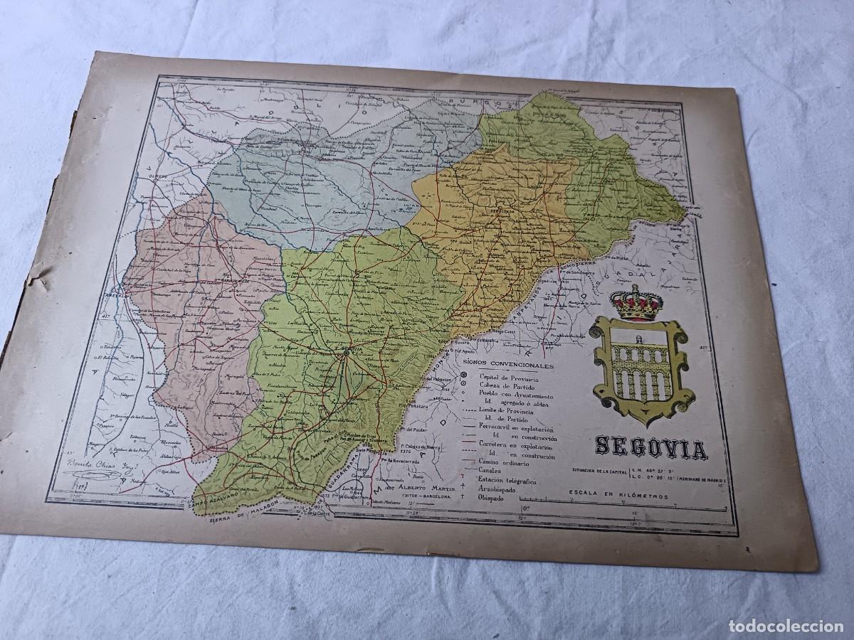 Mapas contempor&aacute;neos: 1901, del Atlas Geogr&aacute;fico de Espa&ntilde;a, Benito Ch&iacute;as, Ed. Alberto Mart&iacute;n, Segovia