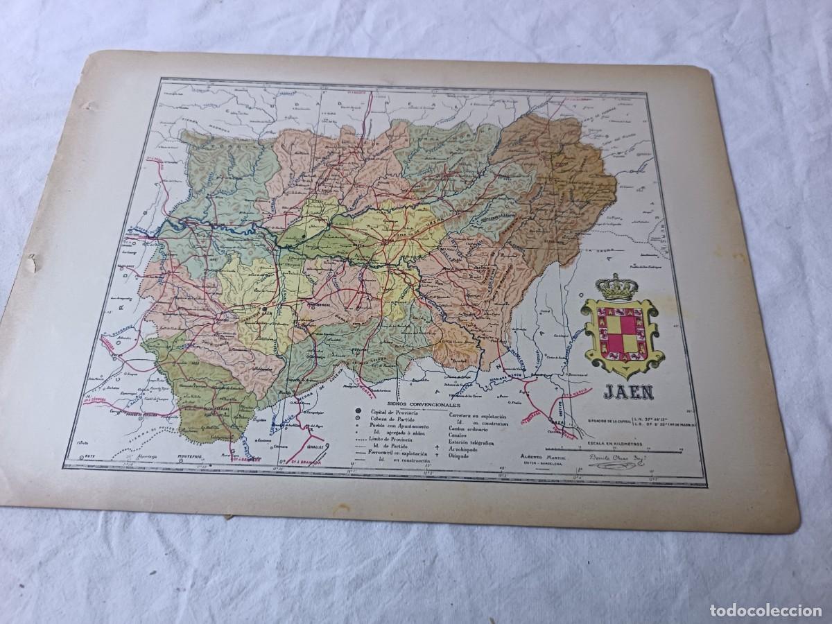 Mapas contempor&aacute;neos: 1901, del Atlas Geogr&aacute;fico de Espa&ntilde;a, Benito Ch&iacute;as, Ed. Alberto Mart&iacute;n, Ja&eacute;n