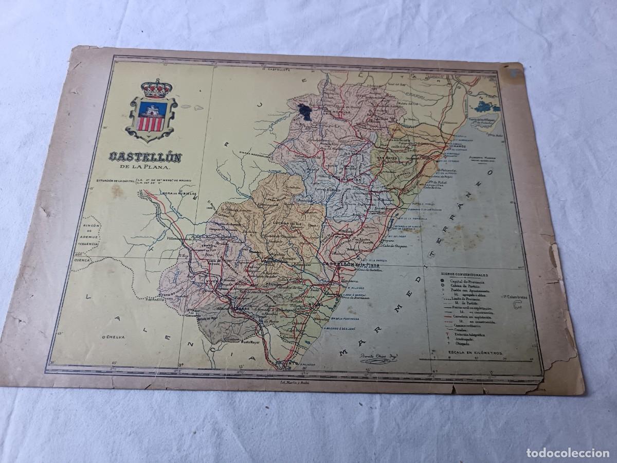 Mapas contempor&aacute;neos: 1901, del Atlas Geogr&aacute;fico de Espa&ntilde;a, Benito Ch&iacute;as, Ed. Alberto Mart&iacute;n, Castell&oacute;n