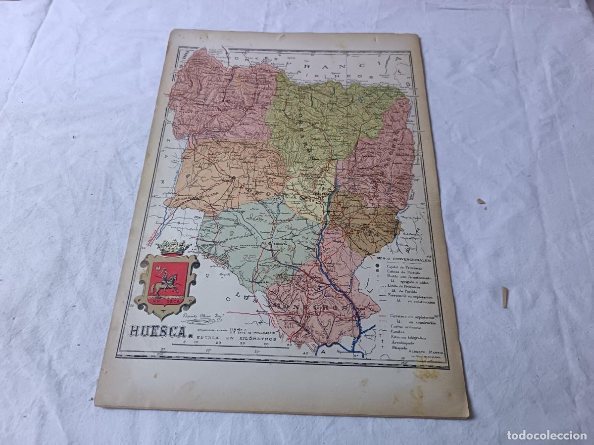 Mapas contempor&aacute;neos: 1901, del Atlas Geogr&aacute;fico de Espa&ntilde;a, Benito Ch&iacute;as, Ed. Alberto Mart&iacute;n, Huesca