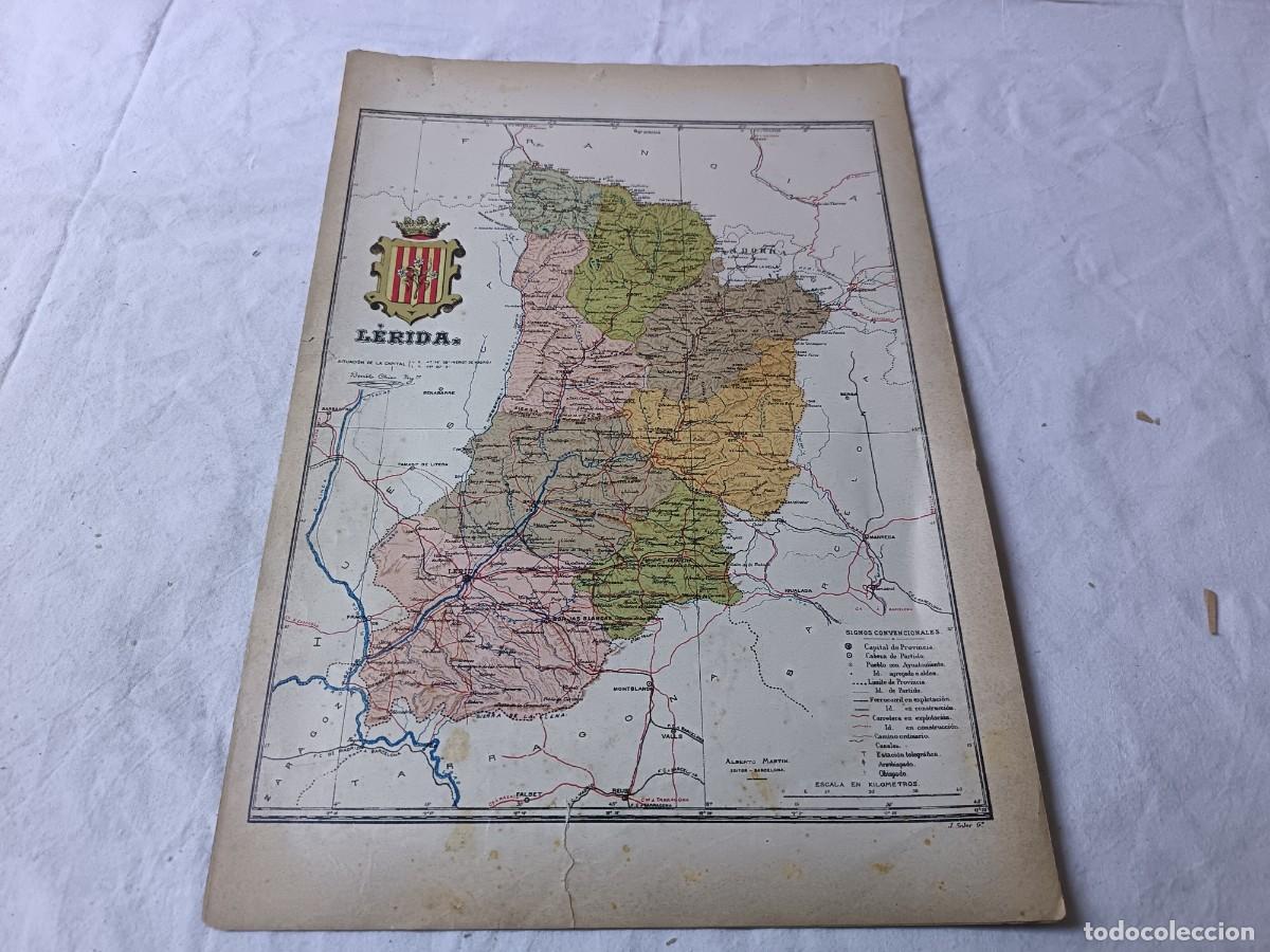Mapas contempor&aacute;neos: 1901, del Atlas Geogr&aacute;fico de Espa&ntilde;a, Benito Ch&iacute;as, Ed. Alberto Mart&iacute;n, L&eacute;rida