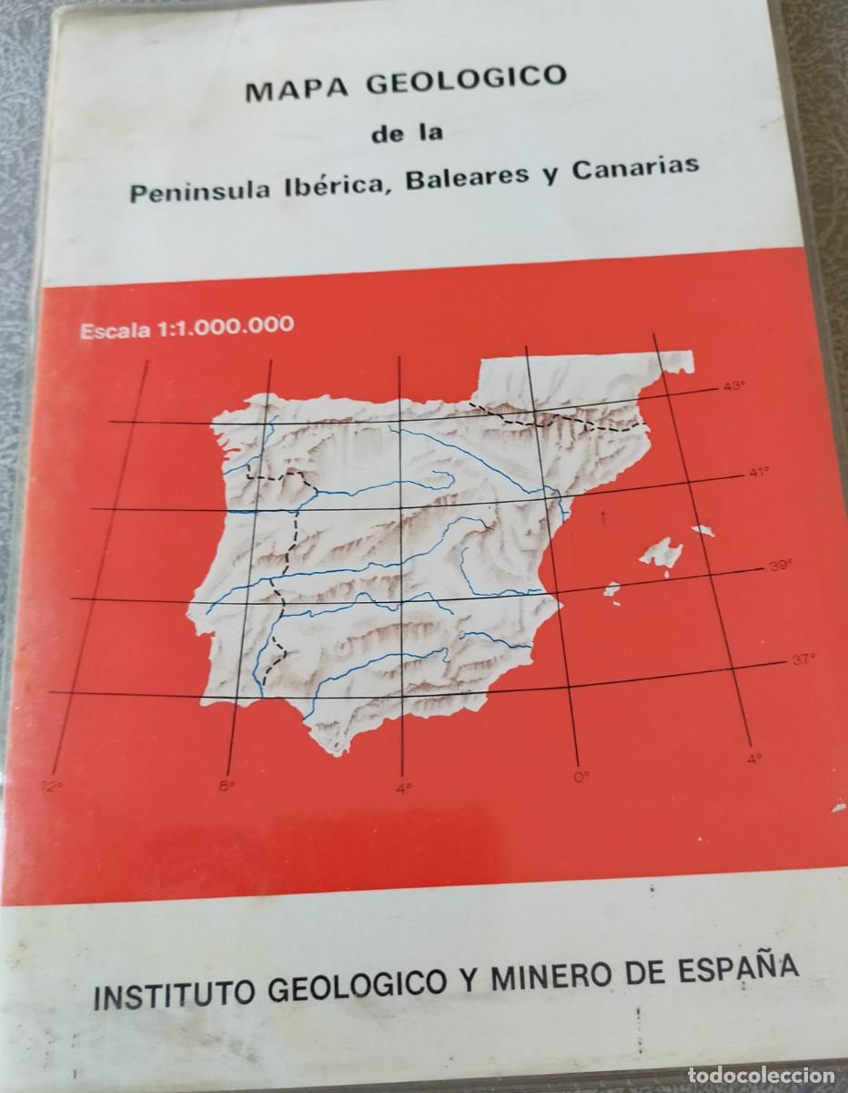 Mapas contempor&acirc;neos: MAPA GEOLOGICO DE LA PENINSULA IBERICA,BALEARES Y CANARIAS