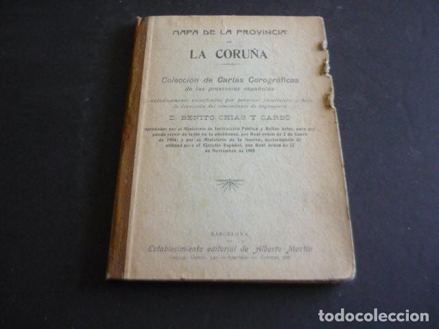 Mapas contempor&aacute;neos: LA CORU&Ntilde;A PLANO ENTELADO COL. PROVINCIAS DE ESPA&Ntilde;A ALBERTO MARTIN BARCELONA