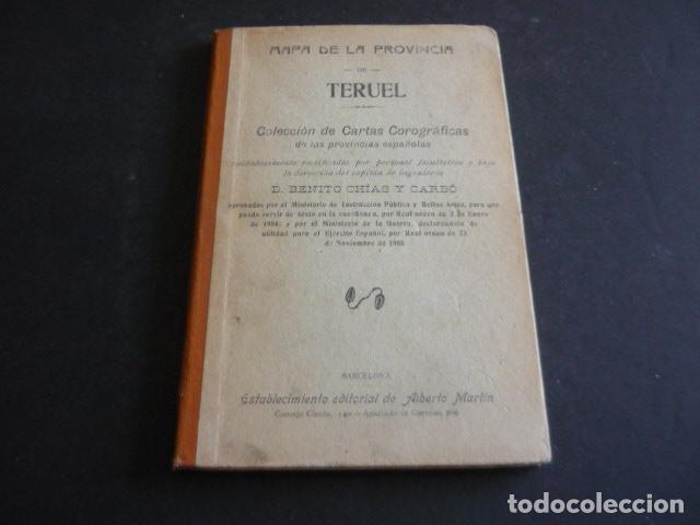 Mapas contempor&aacute;neos: TERUEL PLANO ENTELADO COL. PROVINCIAS DE ESPA&Ntilde;A ALBERTO MARTIN BARCELONA