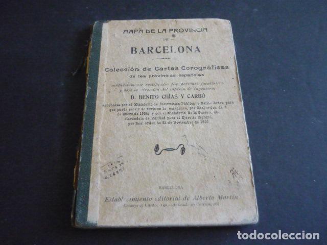 Mapas contempor&aacute;neos: BARCELONA PLANO ENTELADO COL. PROVINCIAS DE ESPA&Ntilde;A ALBERTO MARTIN BARCELONA