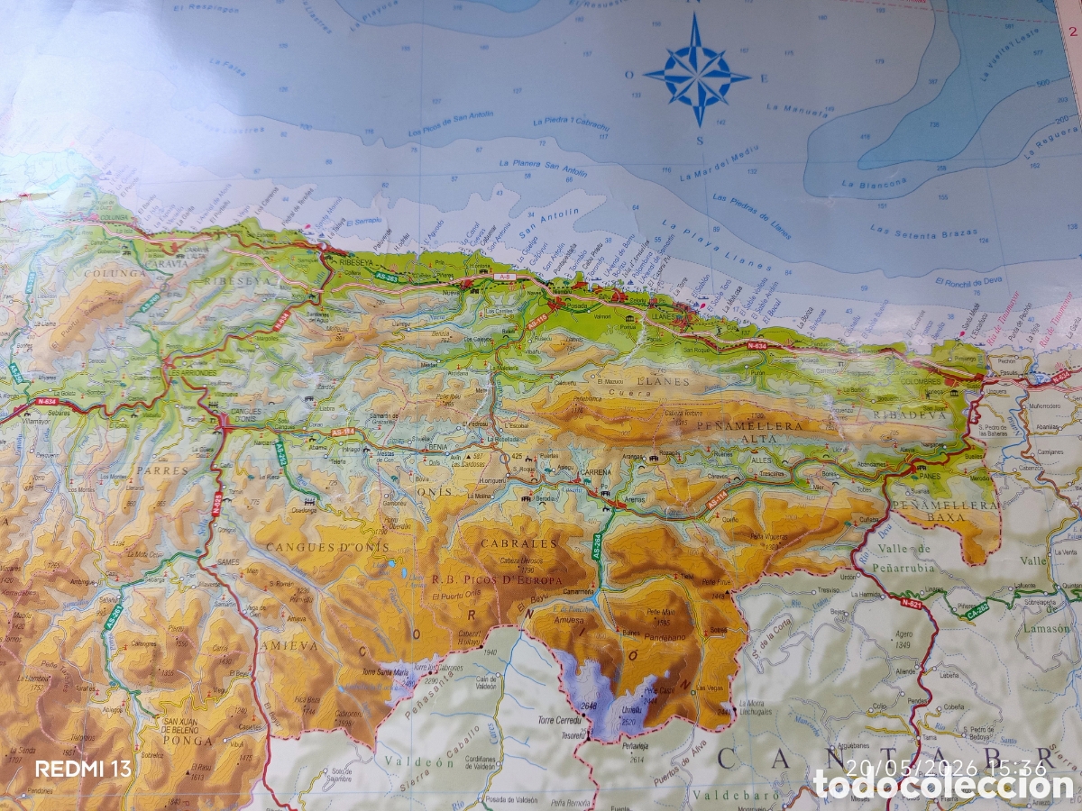 Mapas contempor&aacute;neos: MAPA DE ASTURIAS 1:200.000 - Foto 3