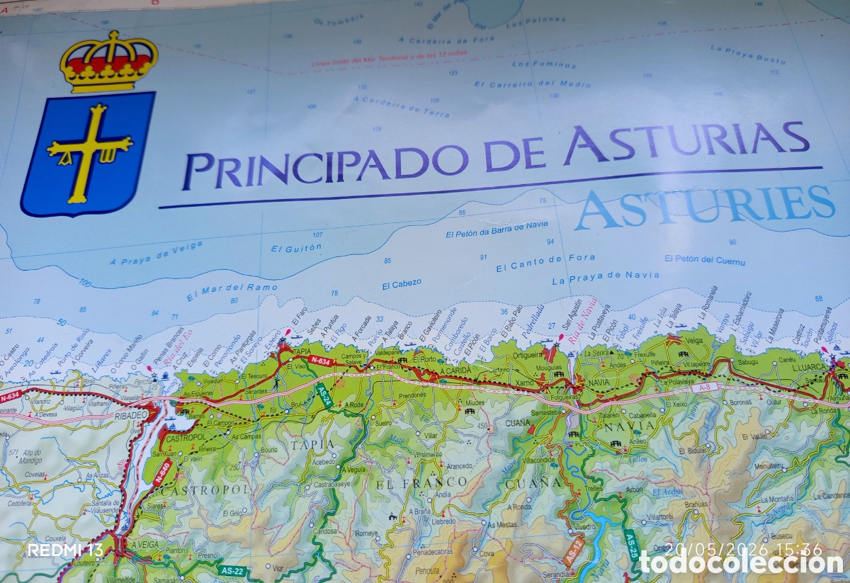 Mapas contempor&aacute;neos: MAPA DE ASTURIAS 1:200.000 - Foto 4
