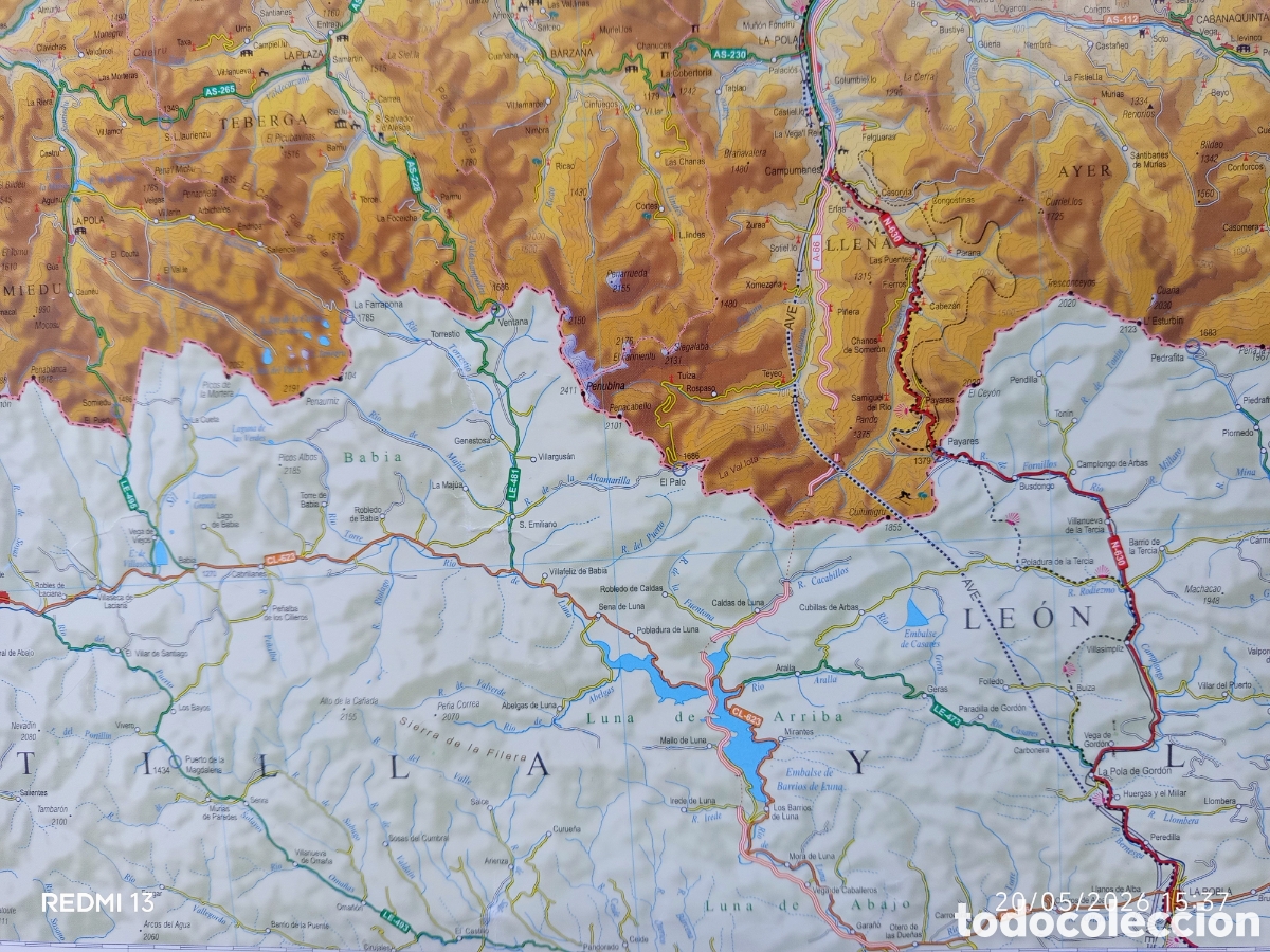 Mapas contempor&aacute;neos: MAPA DE ASTURIAS 1:200.000 - Foto 5