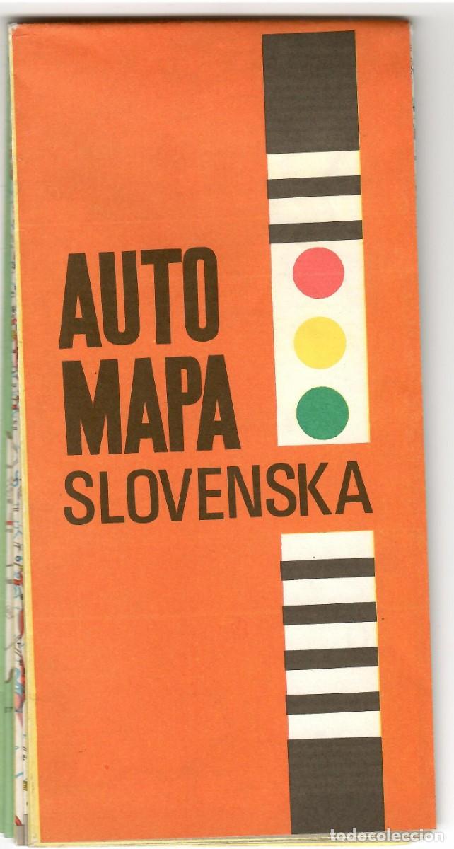 Mapas contempor&aacute;neos: ESLOVAQUIA - MAPA DE CARRETERAS 1986
