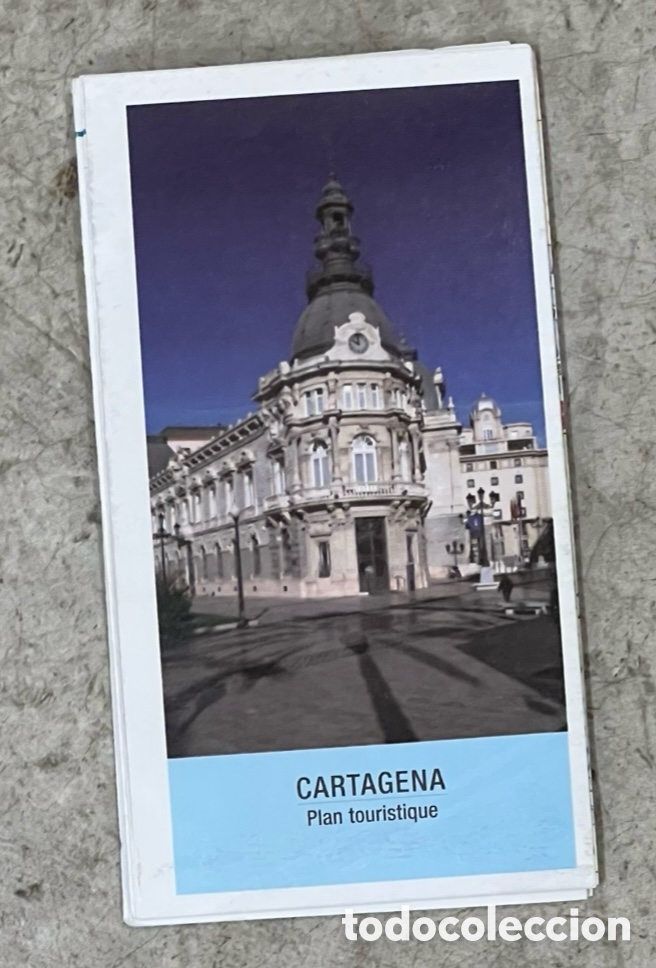 Mapas contempor&aacute;neos: Mapa. Cartagena. Plan Touristique. Ciudad de Tesoros. Murcia.