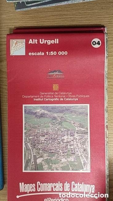 Mapas contempor&aacute;neos: MAPA ALT URGELL - ED. EL PERIODICO -APROXIMADAMENTE A&Ntilde;OS 90