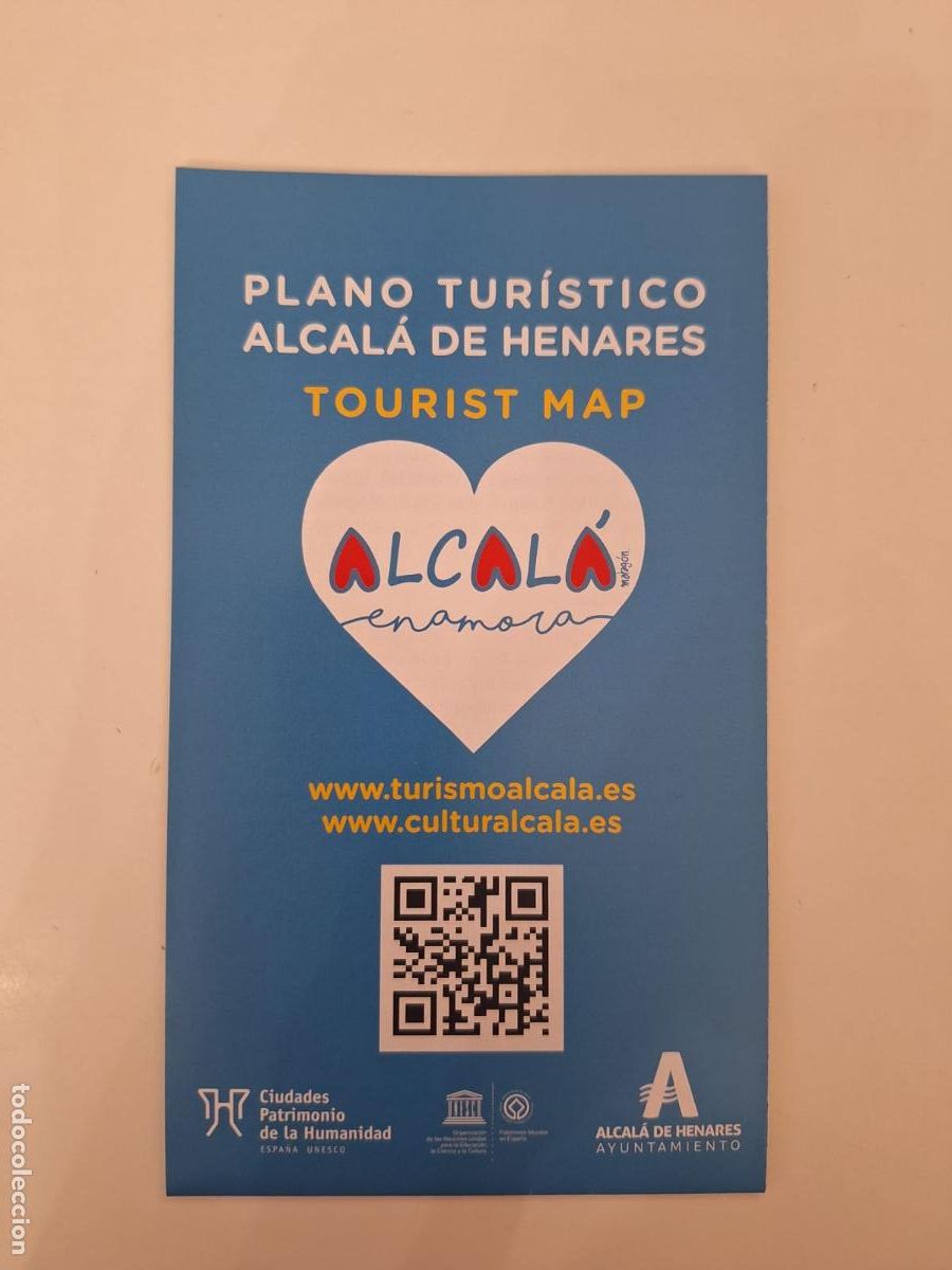 Mapas contempor&aacute;neos: Plano tur&iacute;stico de la ciudad de Alcal&aacute; de Henares Comunidad de Madrid Cultura Turismo Mapas