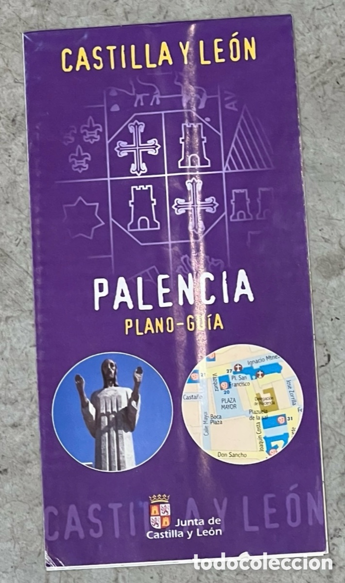 Mapas contempor&aacute;neos: Mapa. Palencia. Plano Gu&iacute;a. Castilla y Le&oacute;n. 2002.