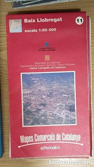 Mapas contempor&aacute;neos: MAPA BAIX LLOBREGAT -ED. EL PERIODICO -APROXIMADAMENTE A&Ntilde;OS 90