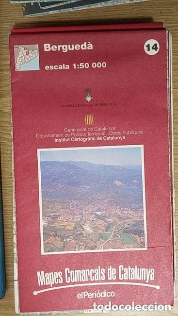 Mapas contempor&aacute;neos: MAPA BERGUEDA -ED. EL PERIODICO -APROXIMADAMENTE A&Ntilde;OS 90