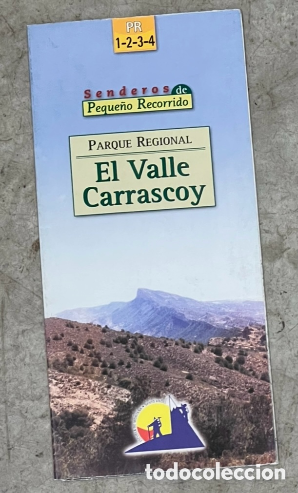 Mapas contempor&aacute;neos: Mapa. Senderos de peque&ntilde;o recorrido. Parque Regional EL VALLE DE CARRASCOY. Murcia.