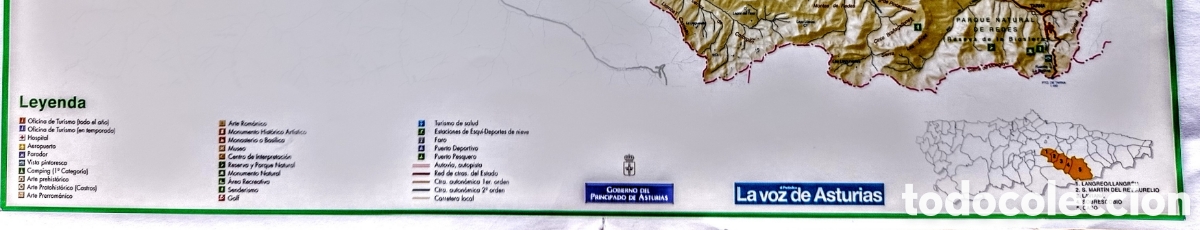 Mapas contempor&aacute;neos: Mapa Comarca del Nal&oacute;n. Asturias - Foto 3