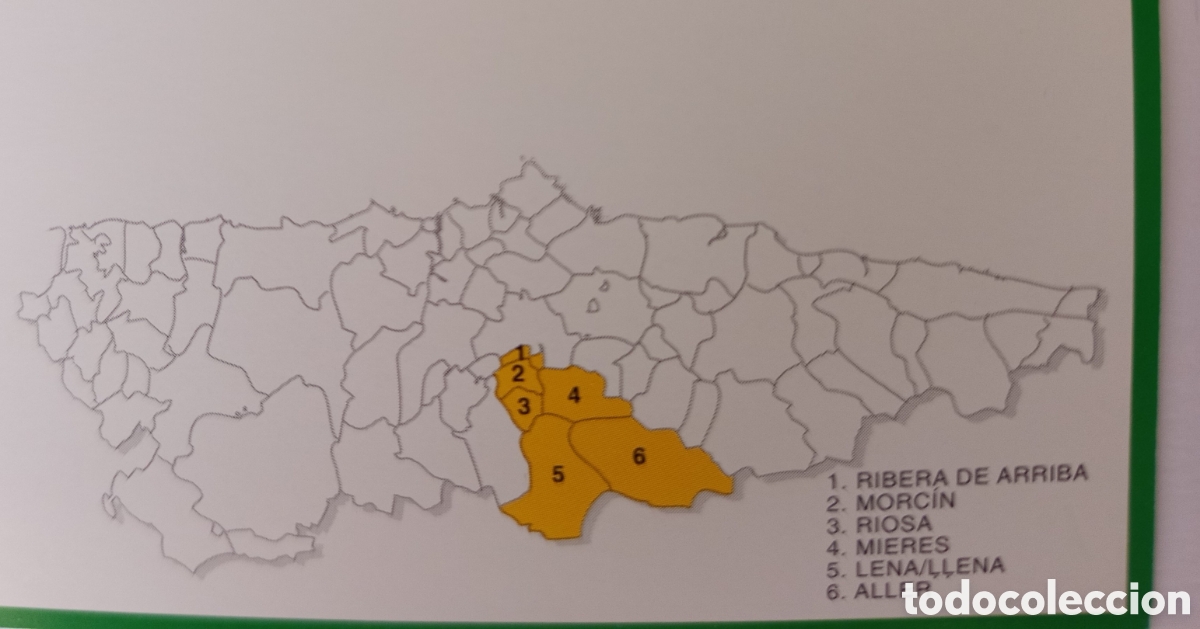 Mapas contempor&aacute;neos: Mapa Comarca Monta&ntilde;a Central. Asturias - Foto 2