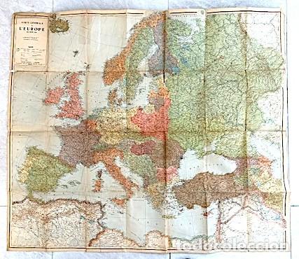 Mapas contempor&aacute;neos: Carte G&eacute;n&eacute;rale de la Nouvelle Europe (Payot, Lausanne) Mapa de Europa despu&eacute;s de la 1&ordf; Guerra Mundi