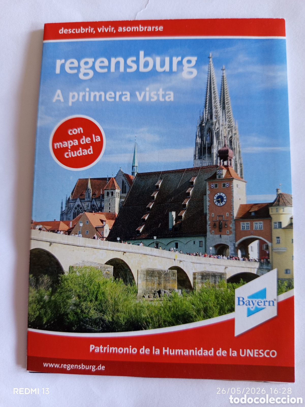 Mapas contempor&aacute;neos: Regensburg. Patrimonio Humanidad UNESCO