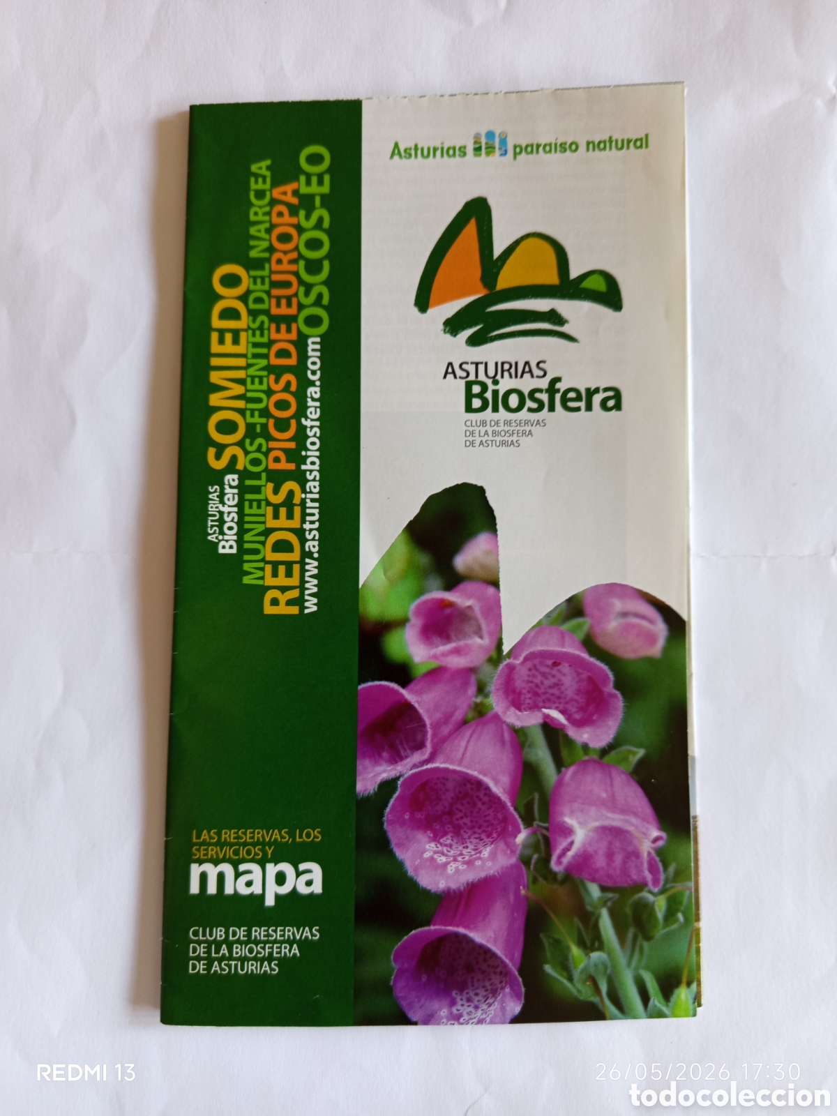 Mapas contempor&aacute;neos: Mapa club de reservas de la biosfera Asturias