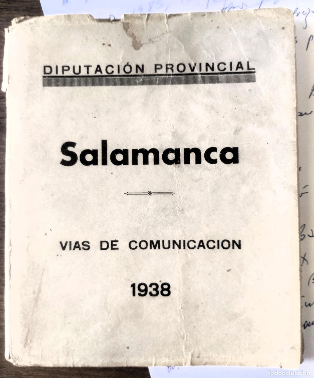 Mapas contempor&aacute;neos: Salamanca, v&iacute;as de comunicaci&oacute;n, 1938