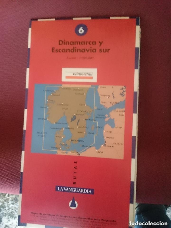 Mapas contempor&aacute;neos: MAPA - LA VANGUARDIA RUTAS - N 6 - DINAMARCA Y ESCANDINAVIA SUR