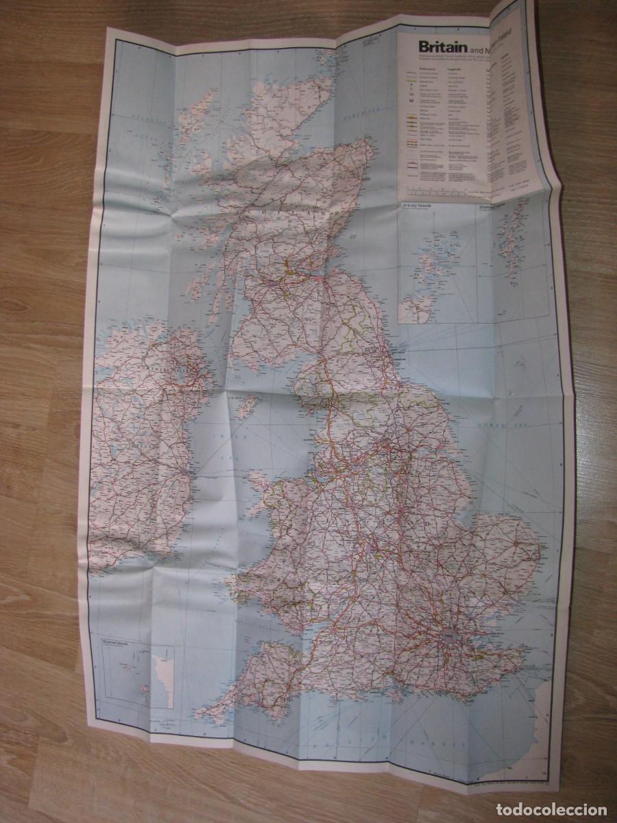 Mapas contempor&aacute;neos: MAPA DE GRAN BRETA&Ntilde;A. 1974 - Foto 2