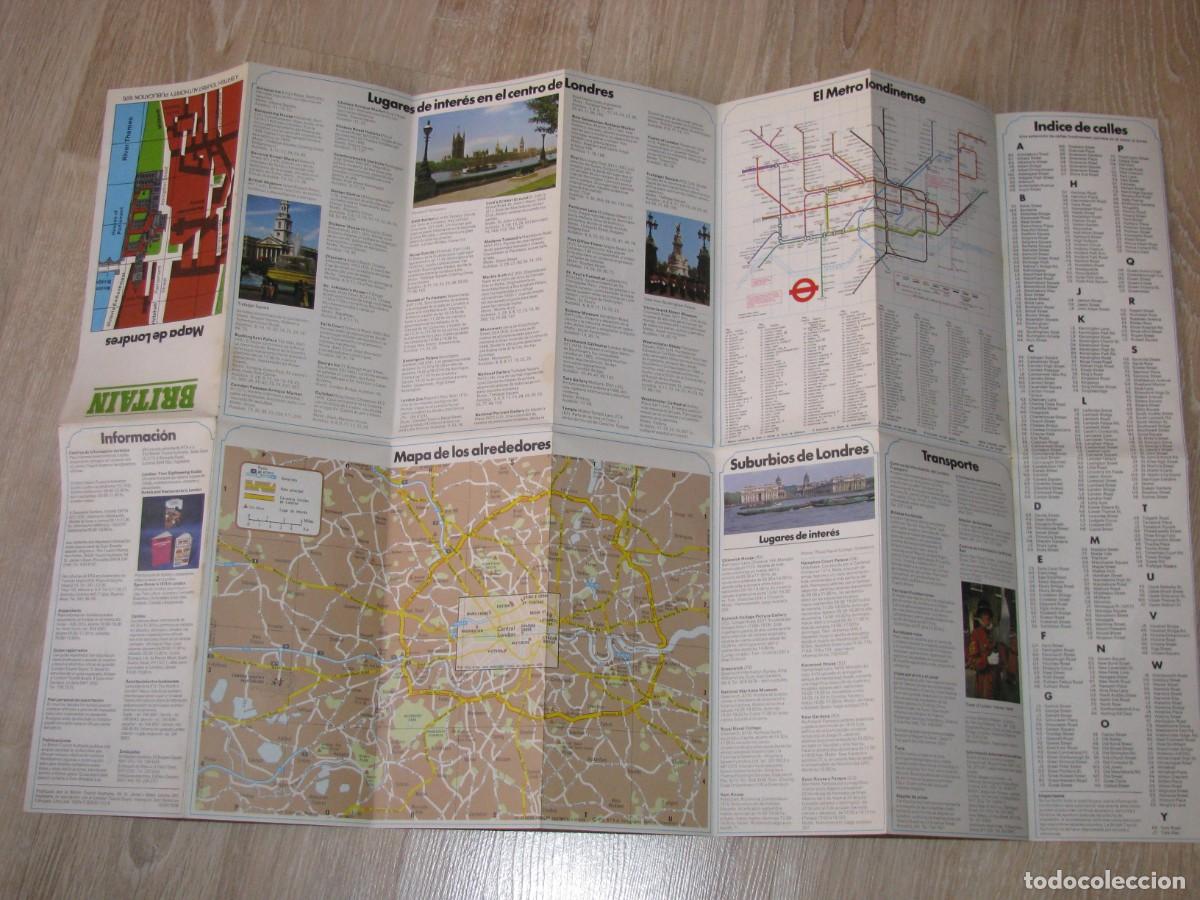 Mapas contempor&aacute;neos: MAPA DE LONDRES. PLANO DE METRO 1976 - Foto 3