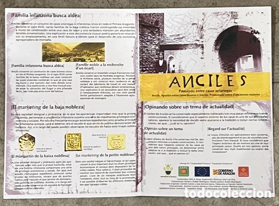 Mapas contempor&aacute;neos: Mapa. Anciles. Huesca. Gobierno de Arag&oacute;n.