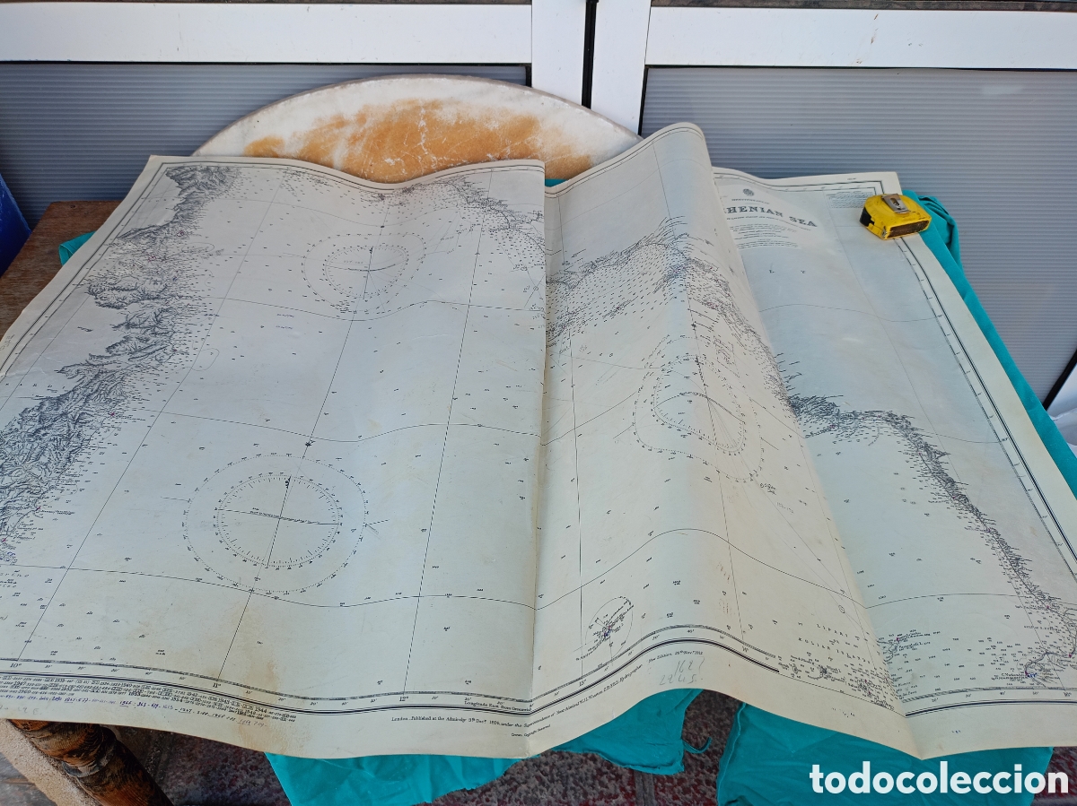 Mapas contempor&aacute;neos: MAPA N&Aacute;UTICO TYRRHENIAN SEA. 1960
