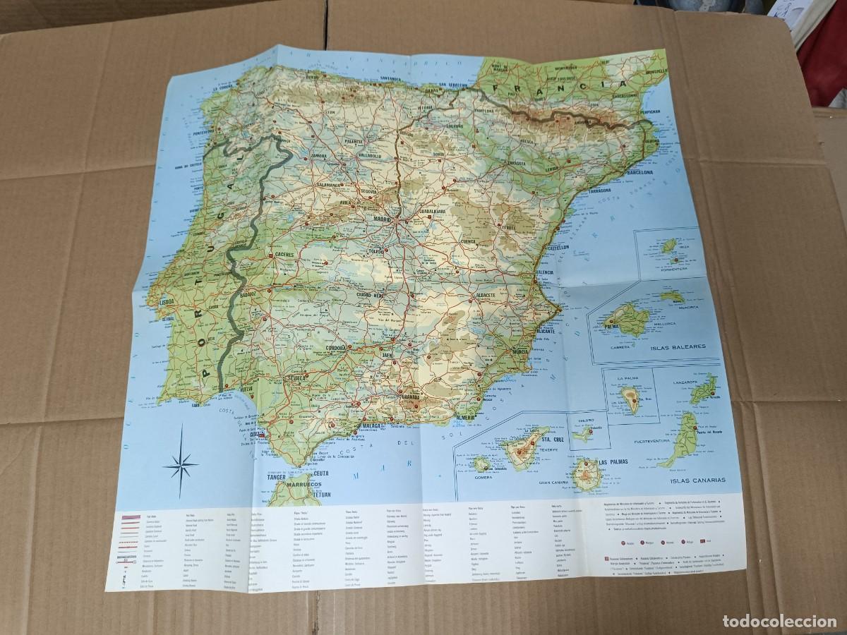 Mapas contempor&aacute;neos: ANTIGUO MAPA GENERAL DE CARRETERAS DE ESPA&Ntilde;A 1970 -P25