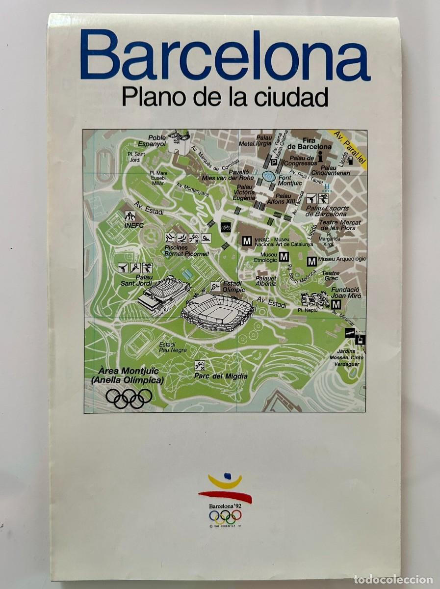 Mapas contempor&aacute;neos: PLANO DE LA CIUDAD BARCELONA '92 - JUEGOS OL&Iacute;MPICOS - 1&ordf; EDICI&Oacute;N JUNIO 1992 - 1:16.000 - CASTELLANO