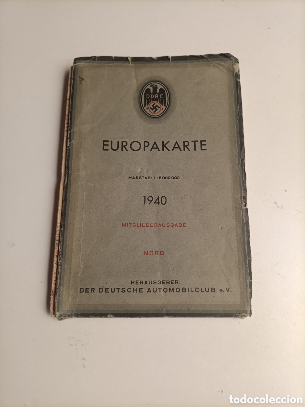 Mapas contempor&aacute;neos: Europakarte 1940. Europa-karte. Club automovil&iacute;stico alem&aacute;n