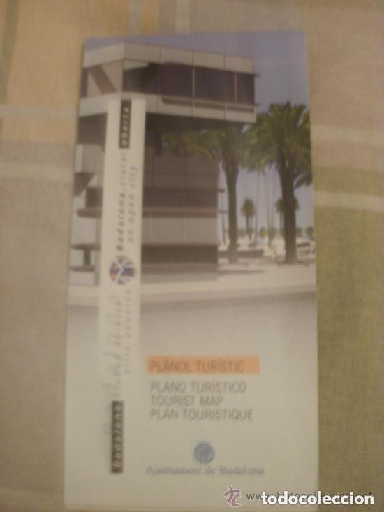 Mapas contempor&aacute;neos: mapa turistico antiguo BADALONA - A&Ntilde;O 1997 APROXIMADAMENTE