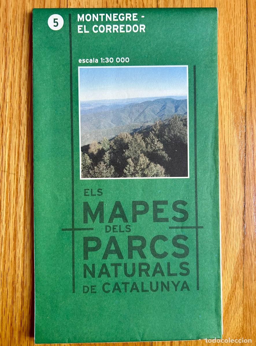 Mapas contempor&aacute;neos: ELS MAPES DELS PARCS NATURALS DE CATALUNYA N&Uacute;M 05 MONTNEGRE - EL CORREDOR ESCALA 1:30 000 - 1999