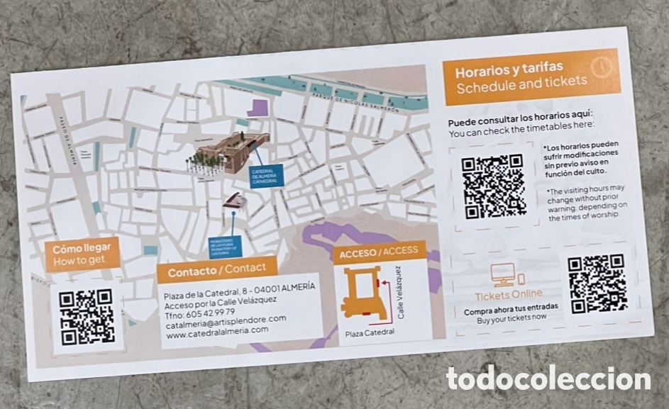 Mapas contempor&aacute;neos: Mapa. Catedral de Almer&iacute;a. - Foto 2